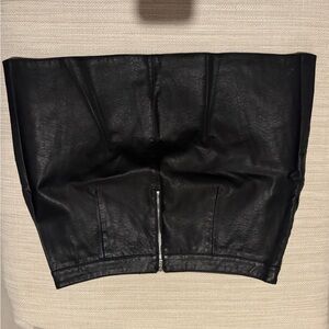 Lulus Black Leather skirt